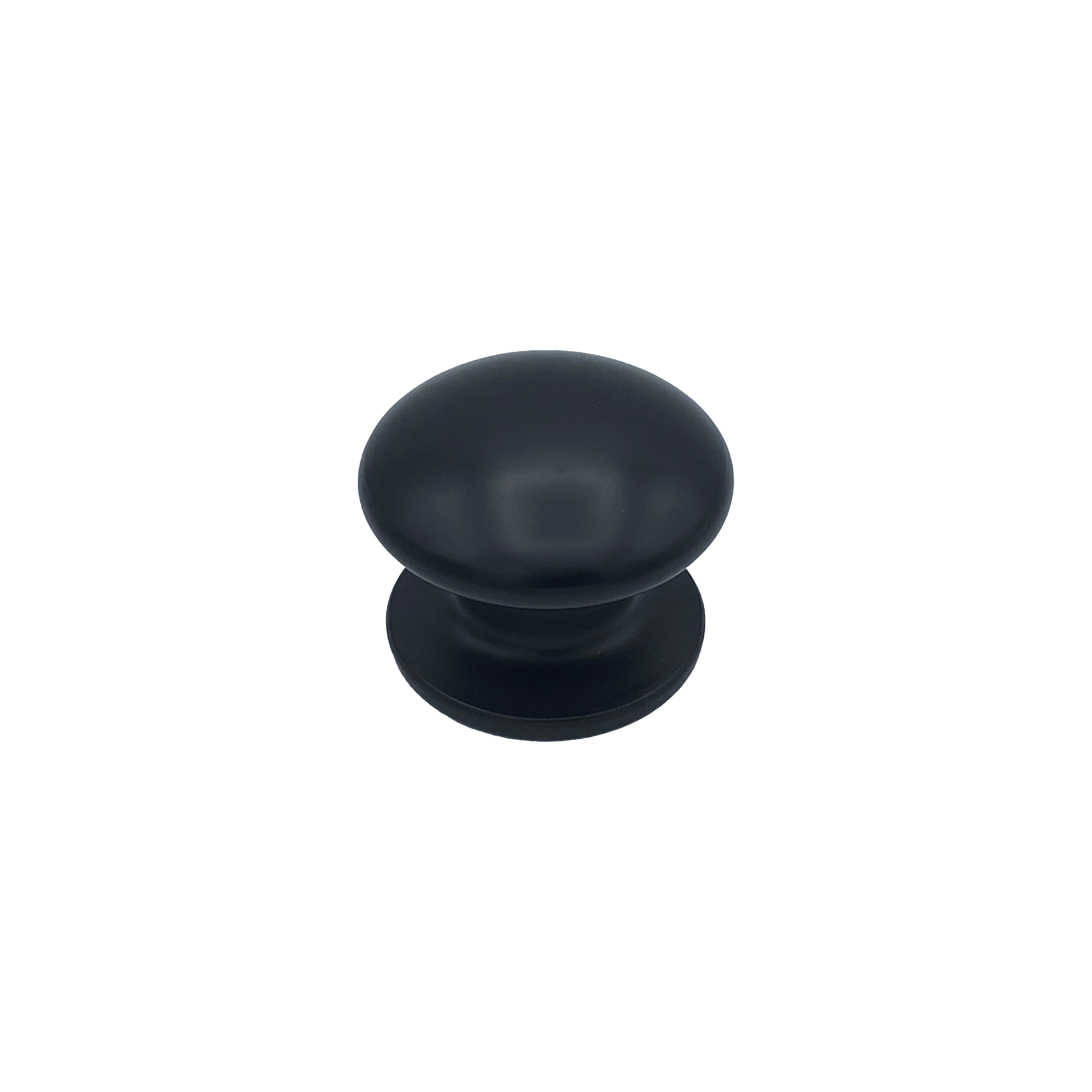 Pomo fijo para puerta, d: 80 mm, en aluminio, negro