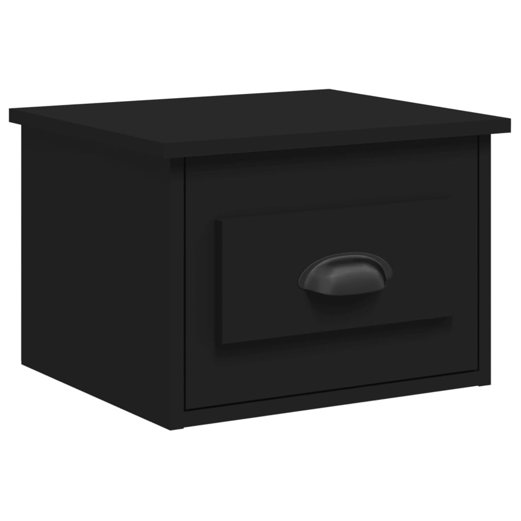 Casa lúmina - mesita de noche negro madeira 41,5 x 36 x 28 cm