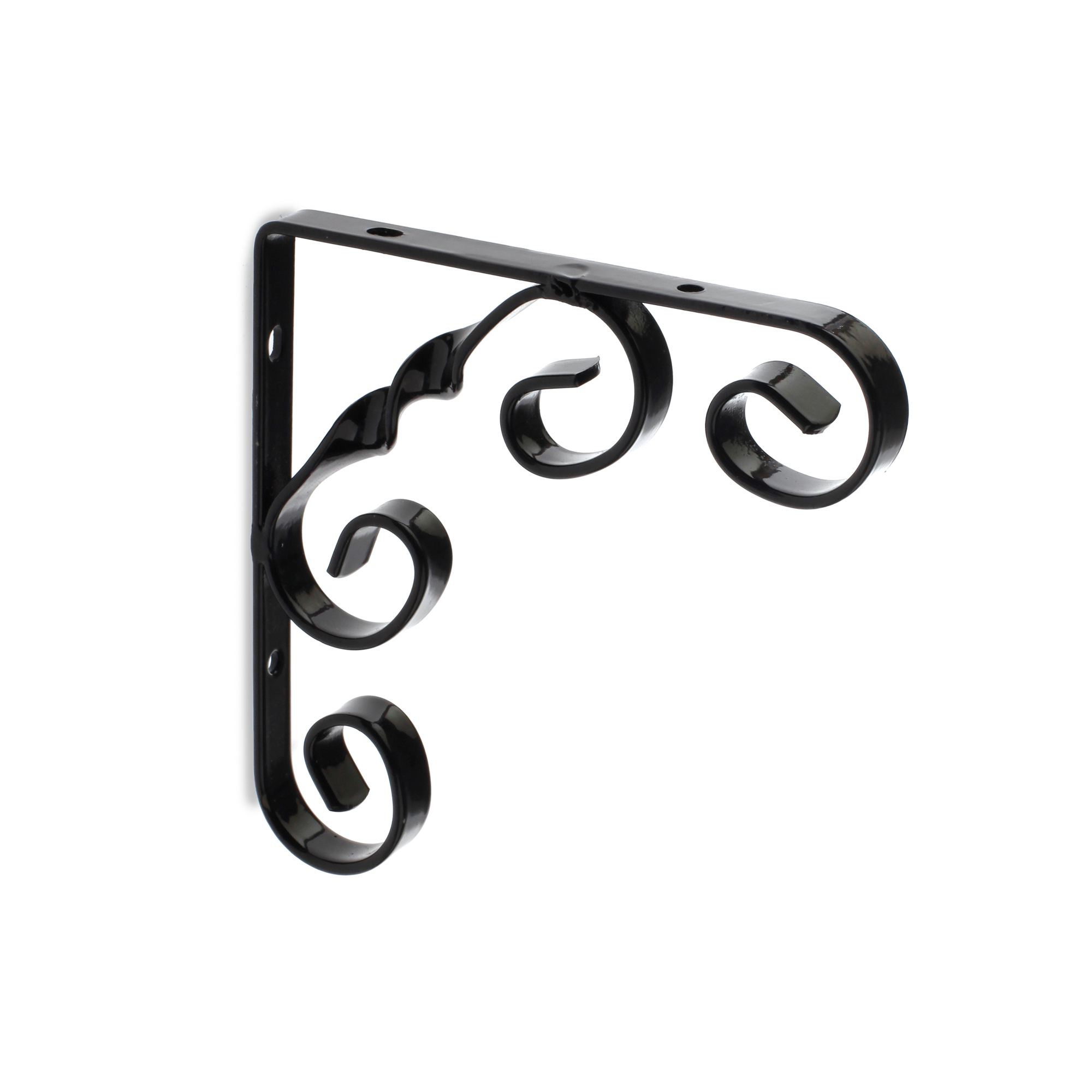Escuadra de balda rei 1475 | 12x127x130 mm | negro