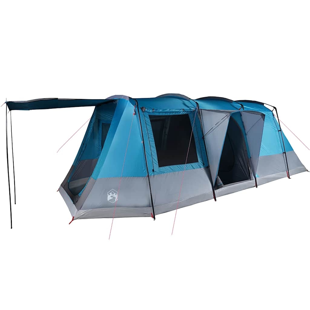 vidaXL tienda de campaña túnel para 4 personas impermeable azul