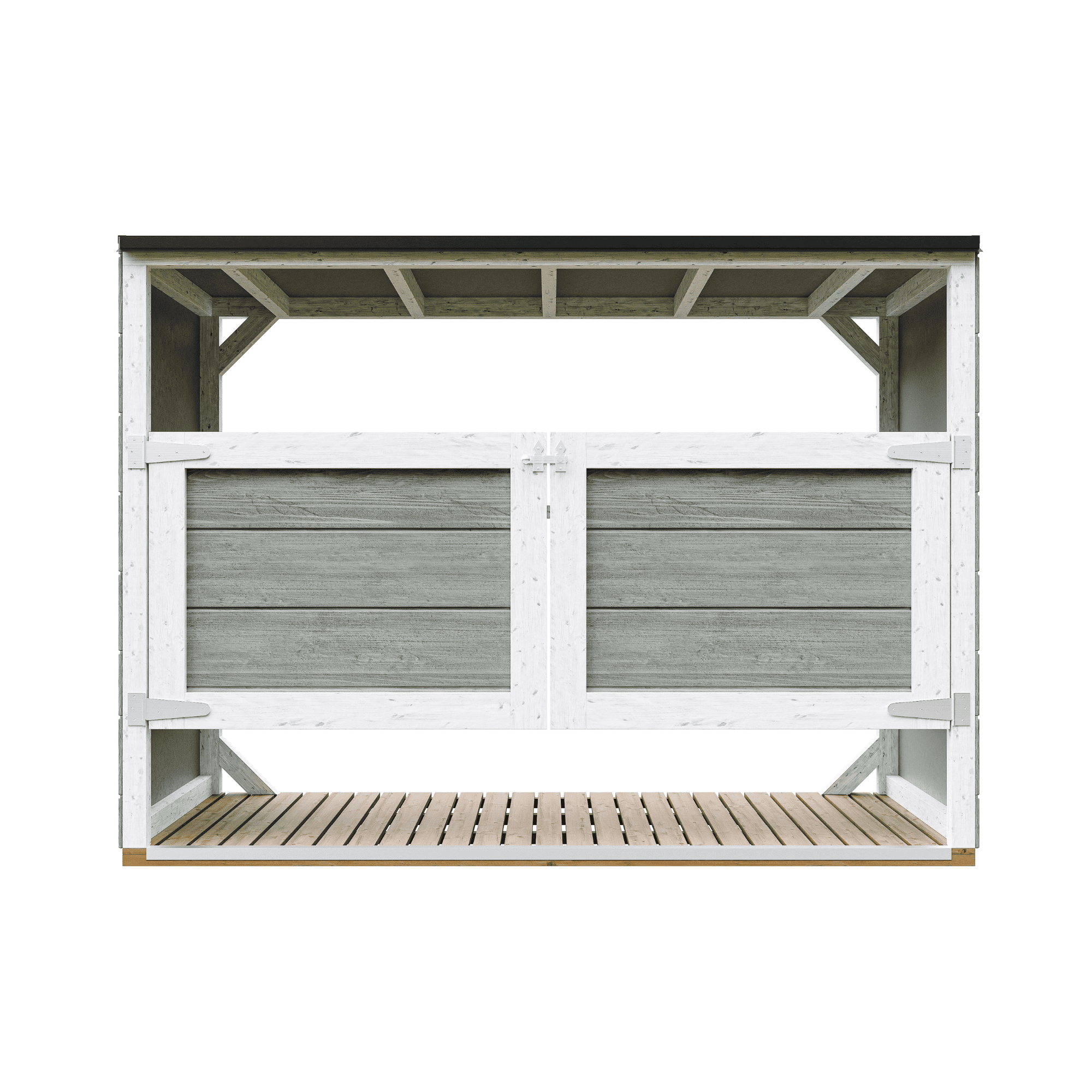 Cobertizo jardín para cubos basura 3x240l m982a-tundra grey