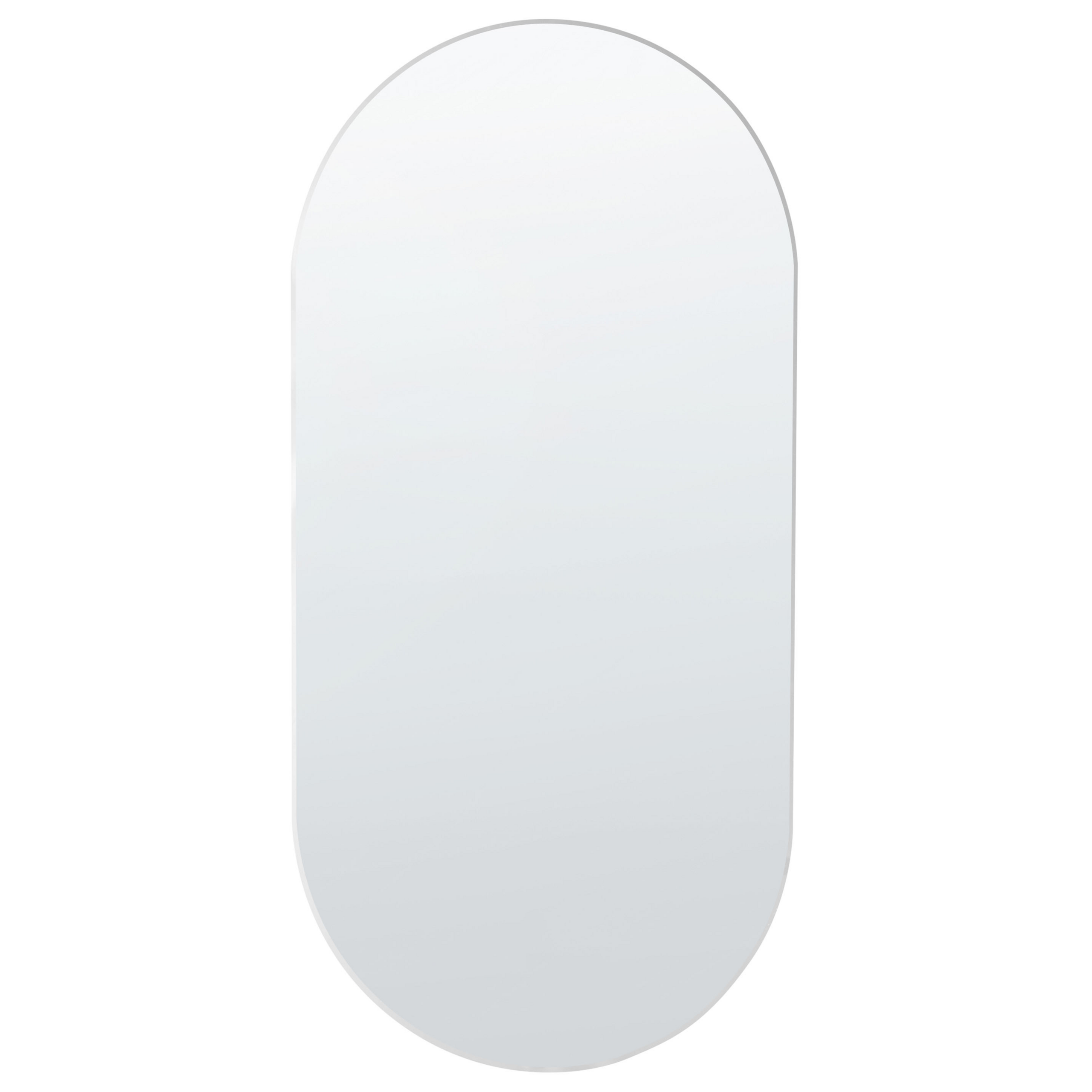 Espejo de pared alfortville 40 cm 80 cm plateado