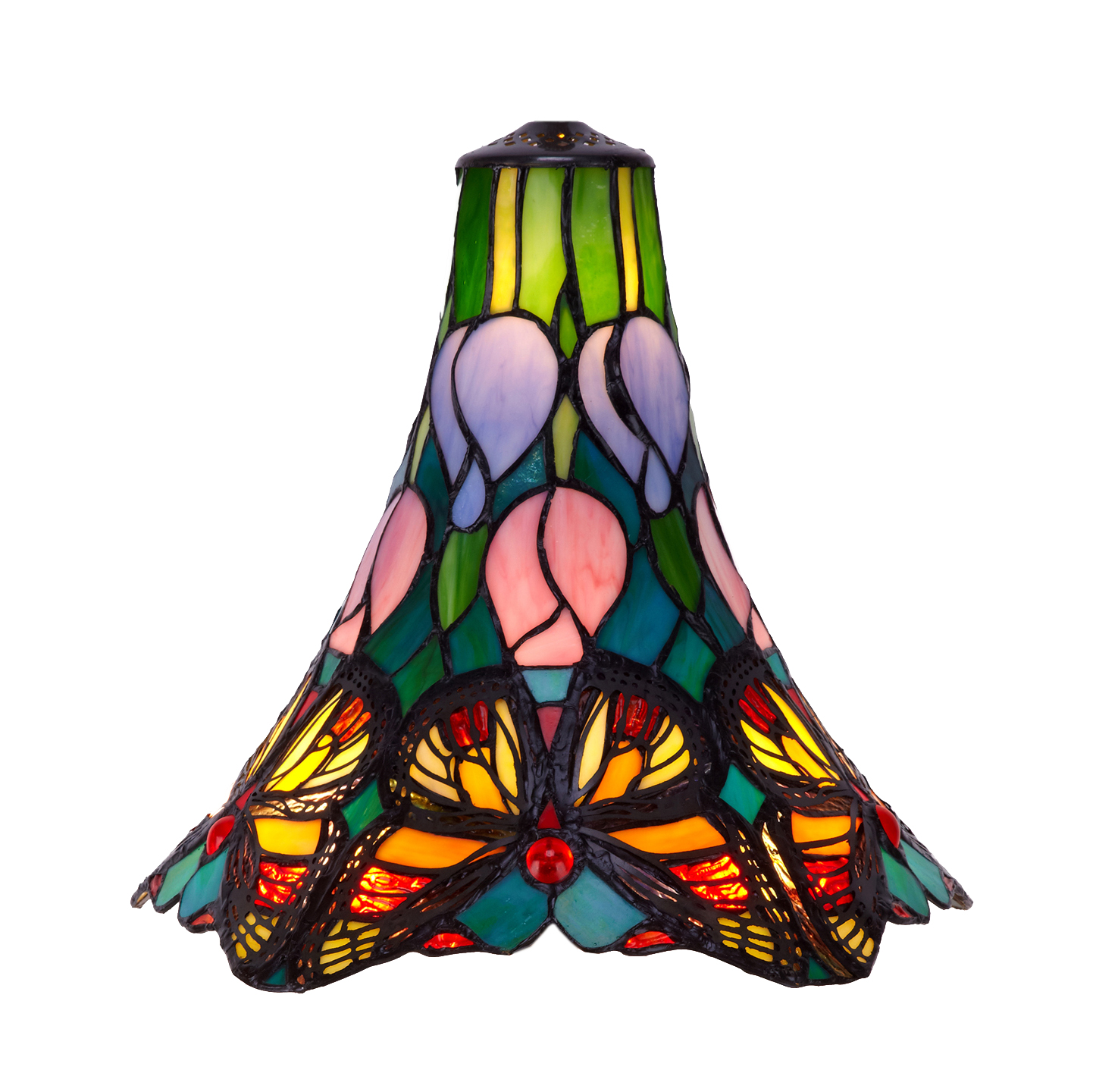 Pantalla lámpara tiffany serie butterfly ø 25cm