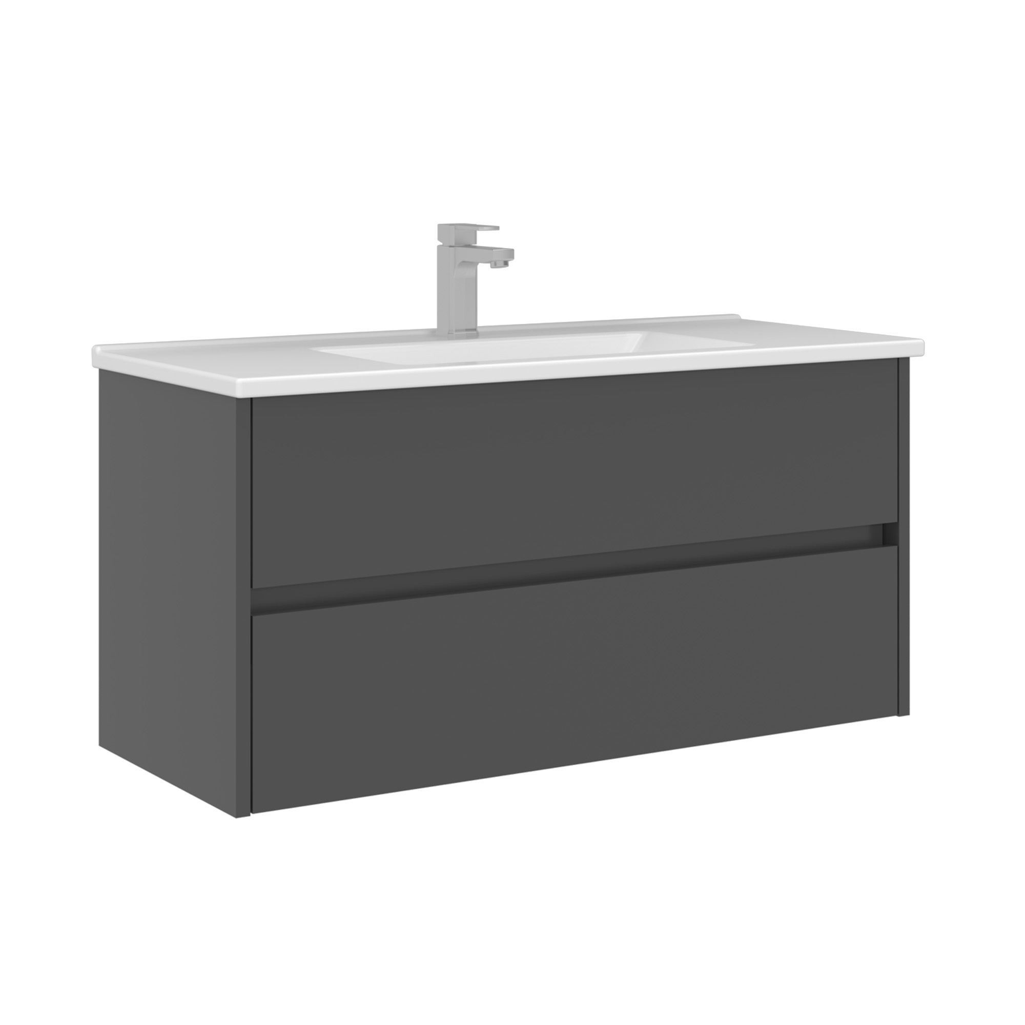 Mueble para lavabo <<arno 100>> - 100 x 45 x 52 cm - antracita