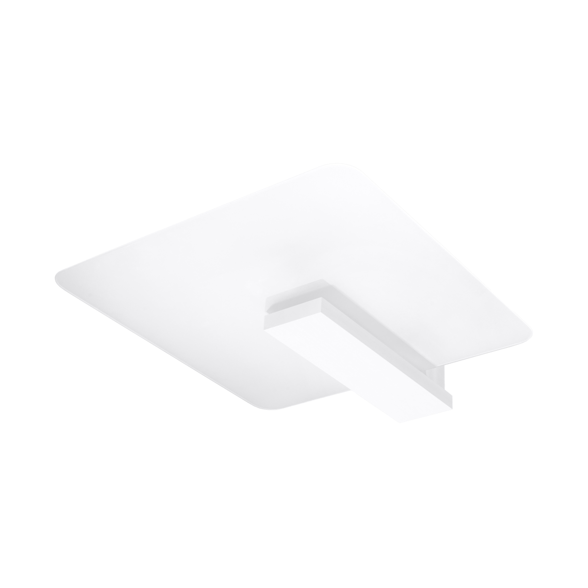 Lámpara de techo lappo blanco madera/vidrio 40x47.5x14cm