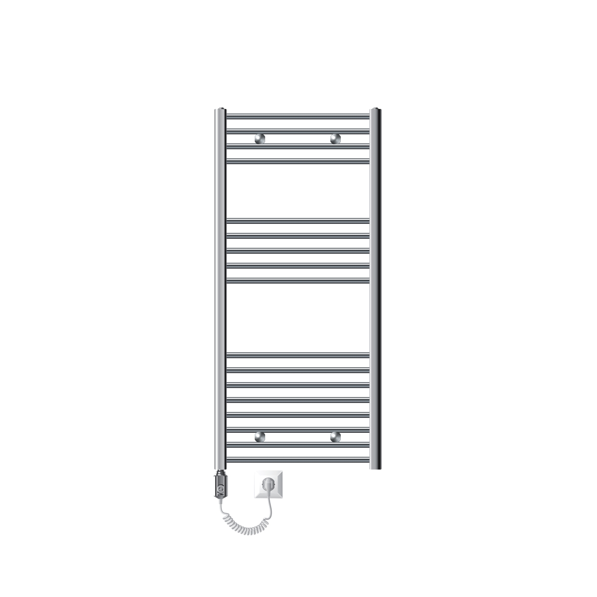 Radiador de baño sahara con resistencia 1200w 600x1200 mm cromado