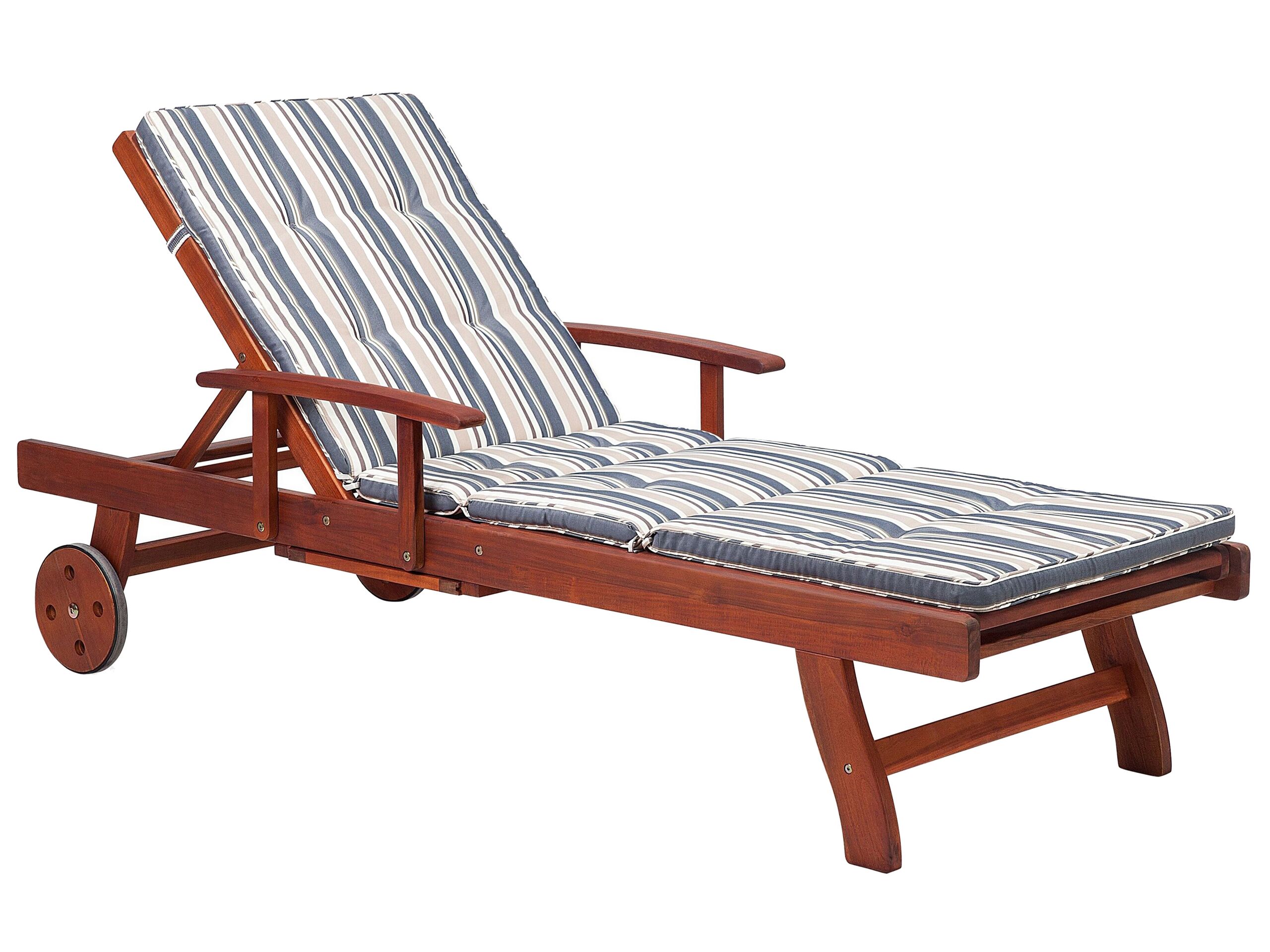 Tumbona con cojín toscana madera de acacia azul oscuro