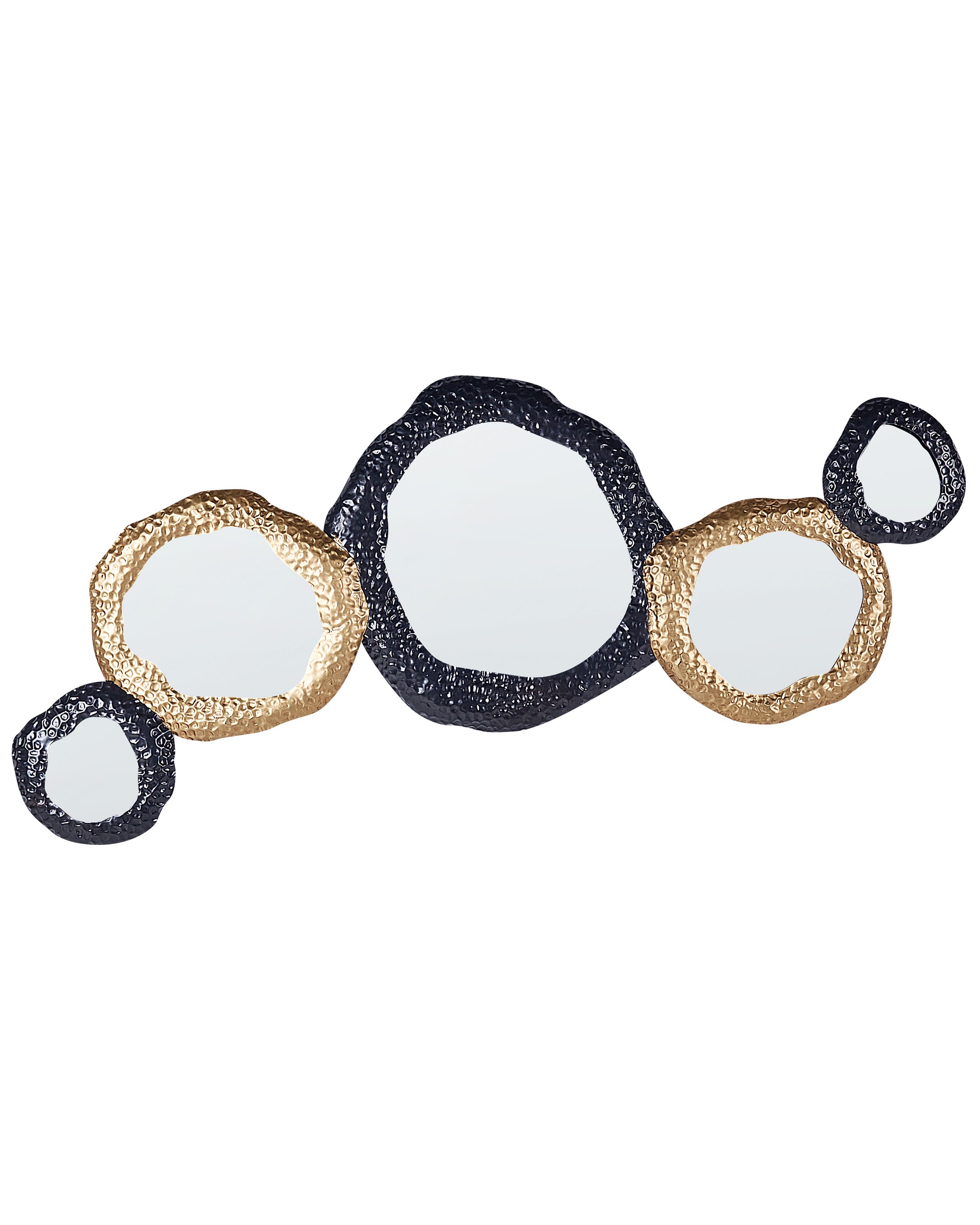 Espejo de pared charny 109 cm 44 cm metal negro/dorado