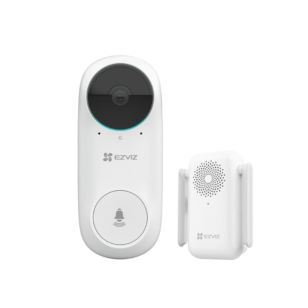 Timbre de video conectado - ezviz - db2 pro - con batería recargable - blan