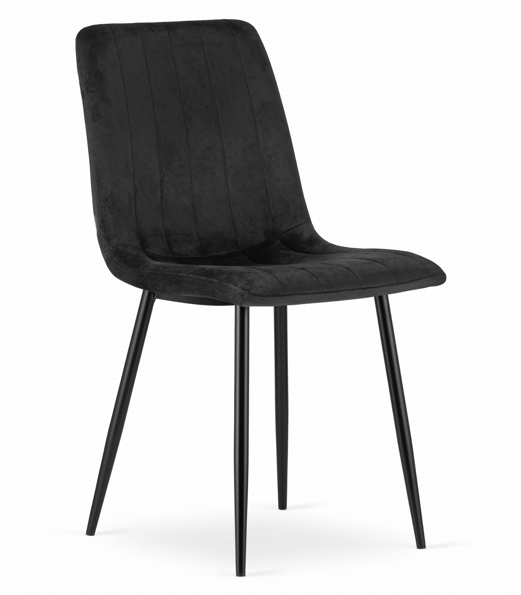 Sillón valora jewa de terciopelo negro ergonómico para sala de estar