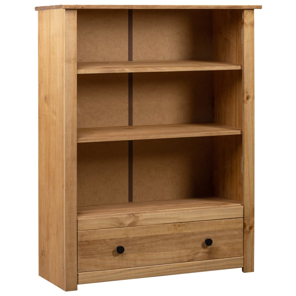 vidaXL librería de madera maciza de pino estilo panamá 80x35x110 cm