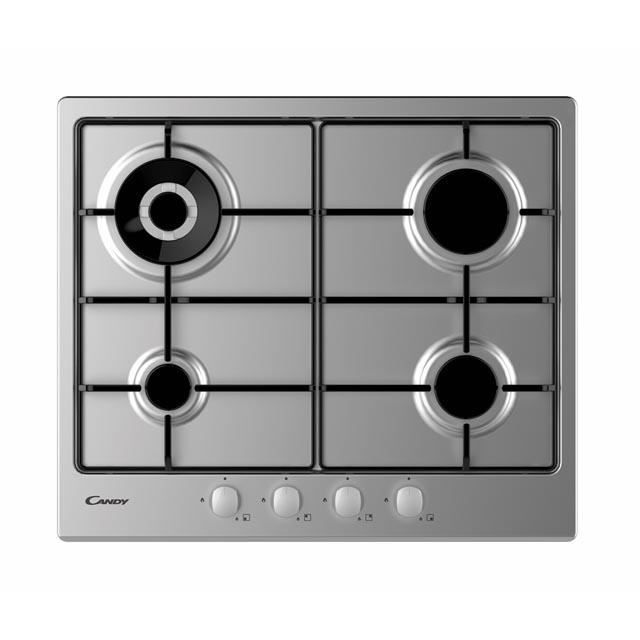 Cocina a gas - candy - chw6br4wx - acero inoxidable - 1000 w - 4 quemadores