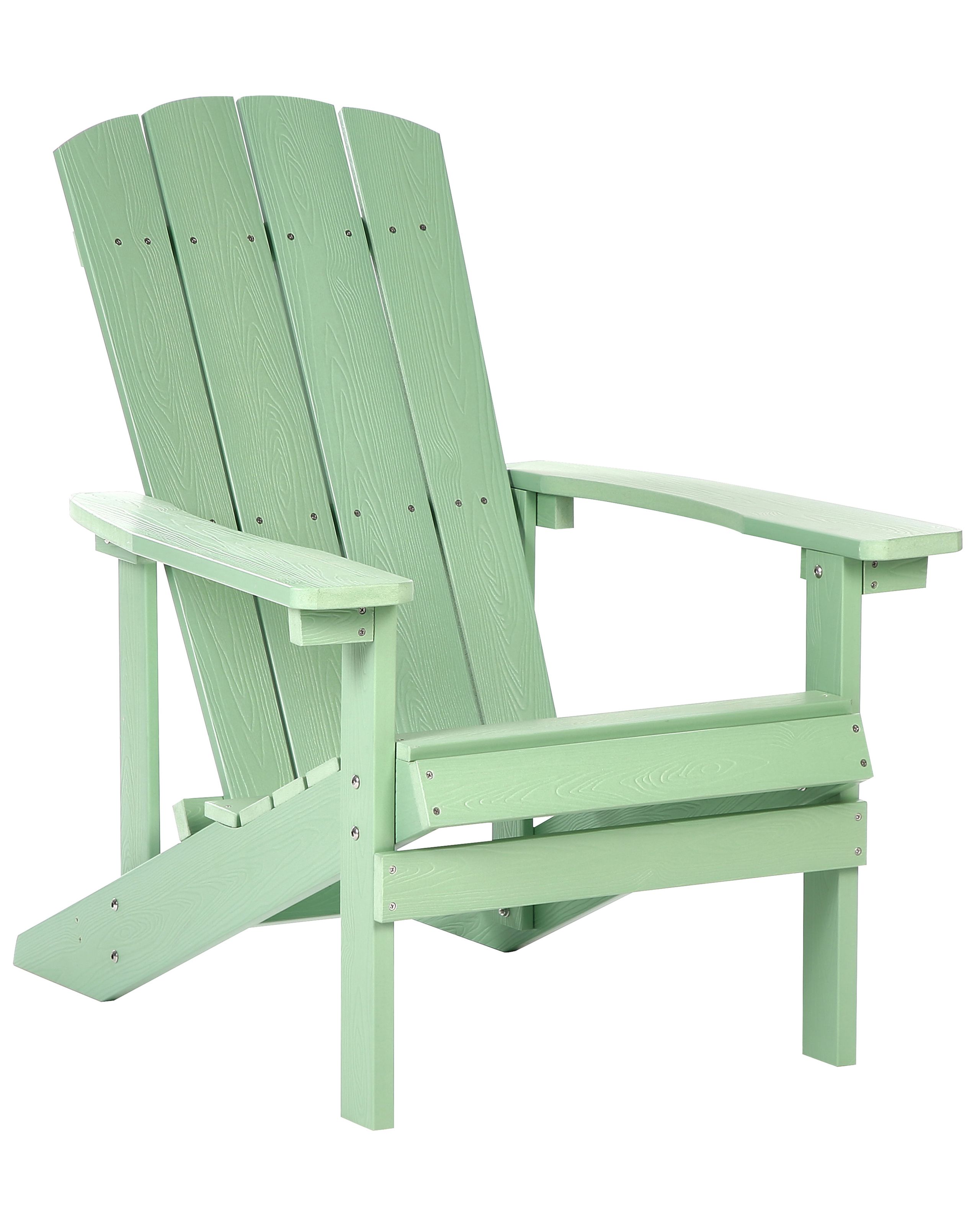 Silla de jardín adirondack verde claro