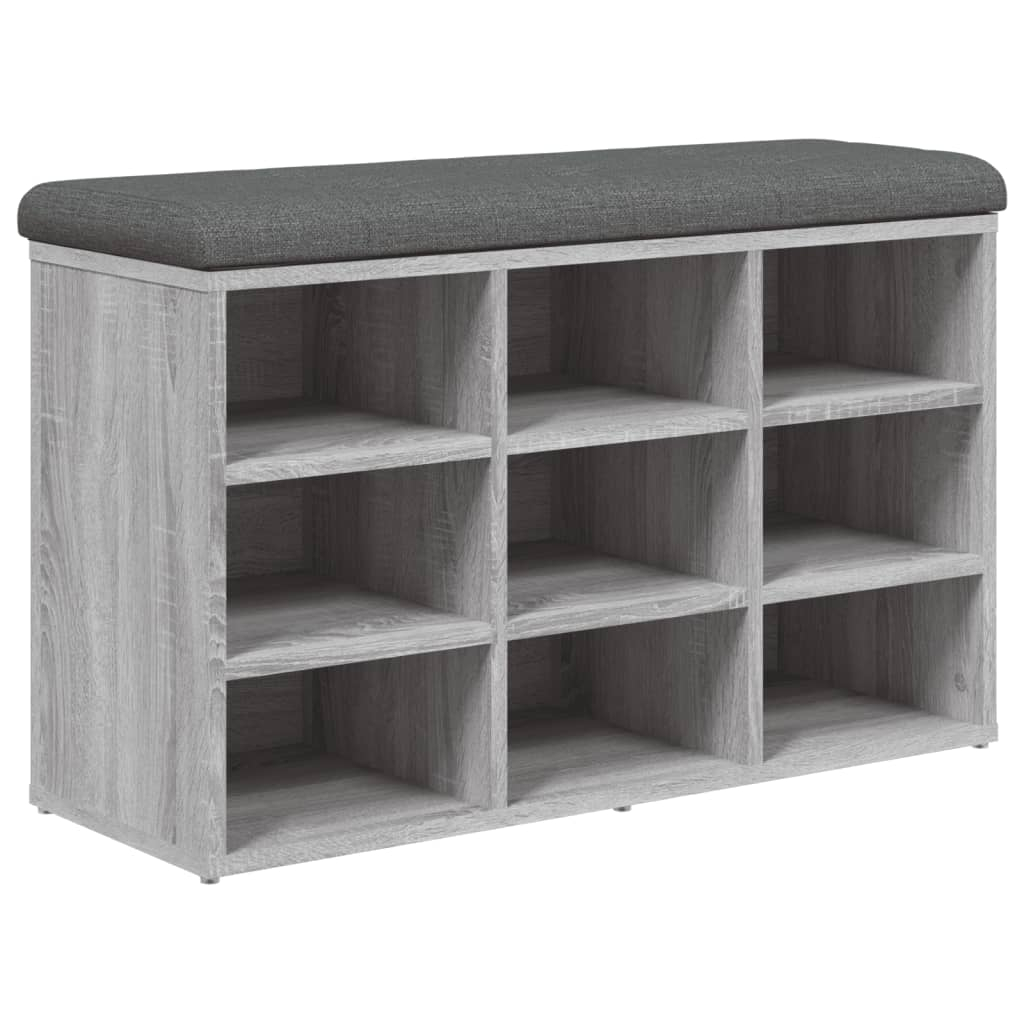 vidaXL zapatero madera de ingeniería gris sonoma 82x32x50 cm