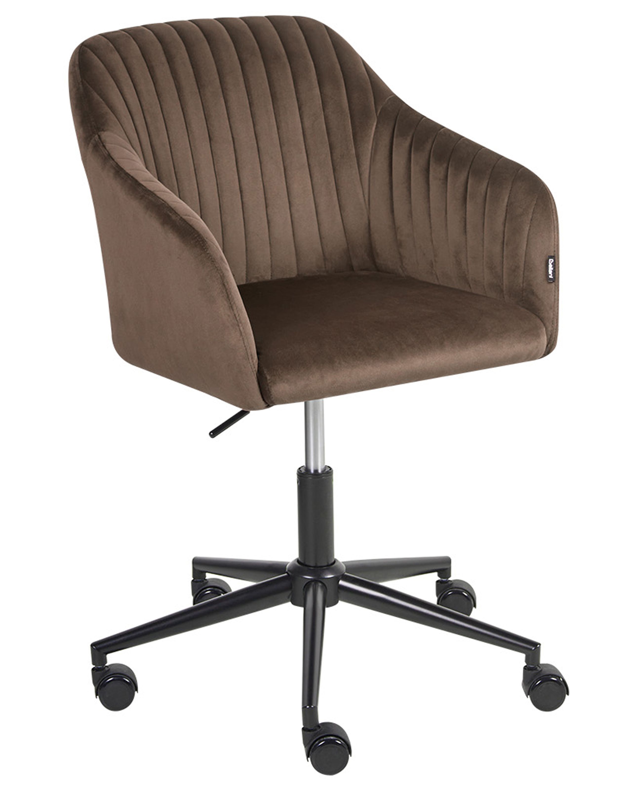 Silla de escritorio venice terciopelo marrón