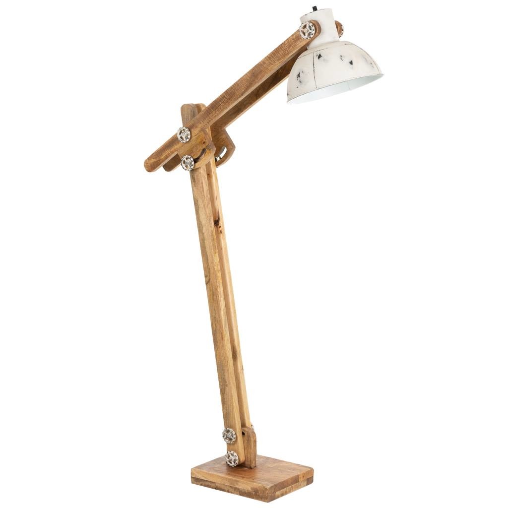 Flexo de pie de madera y metal 26x70x125h cm