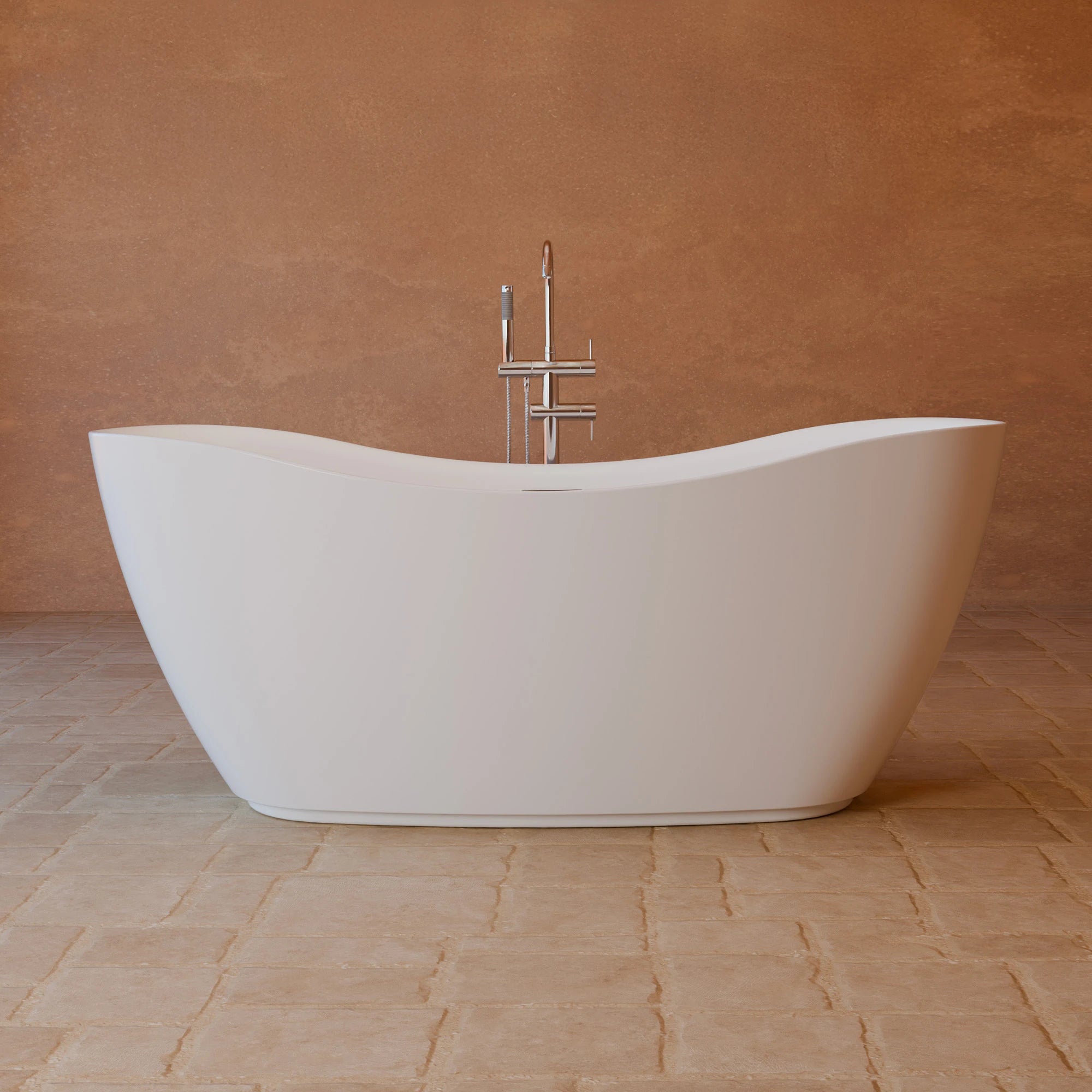 Bañera exenta exquise 160 blanche 160 x73 x67 cm, spalina
