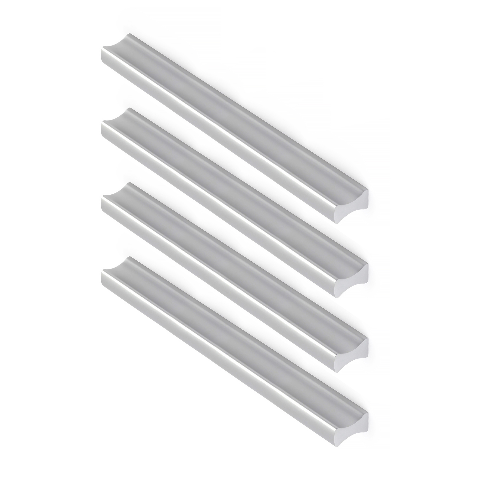 Tirador para mueble rei 2279 | 150x9x17 mm | anodizado mate | 4 uds.