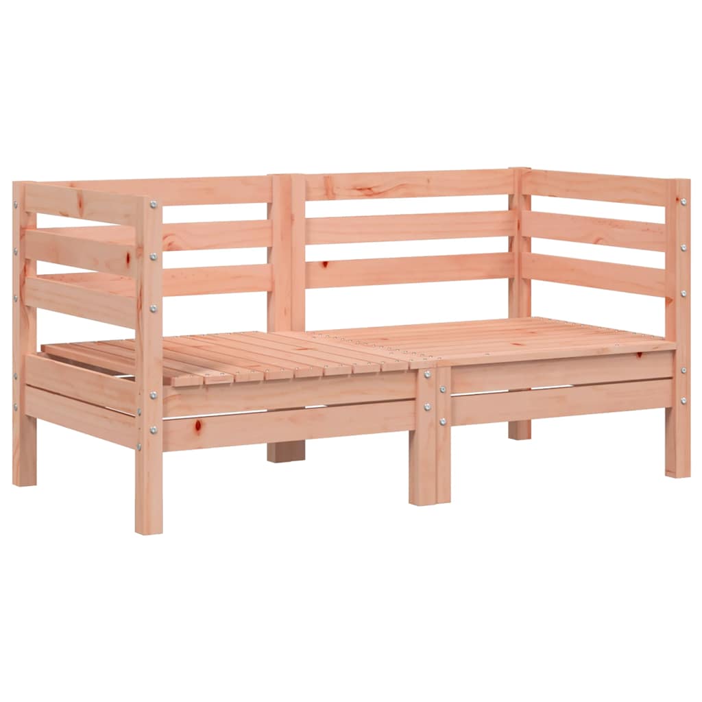 vidaXL sofás de esquina de jardín 2 uds madera maciza douglas