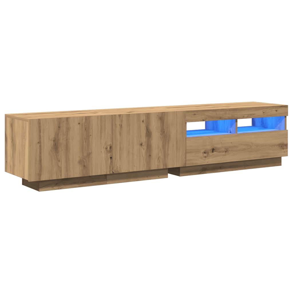 Mueble para tv de diseño contemporáneo con luces LED