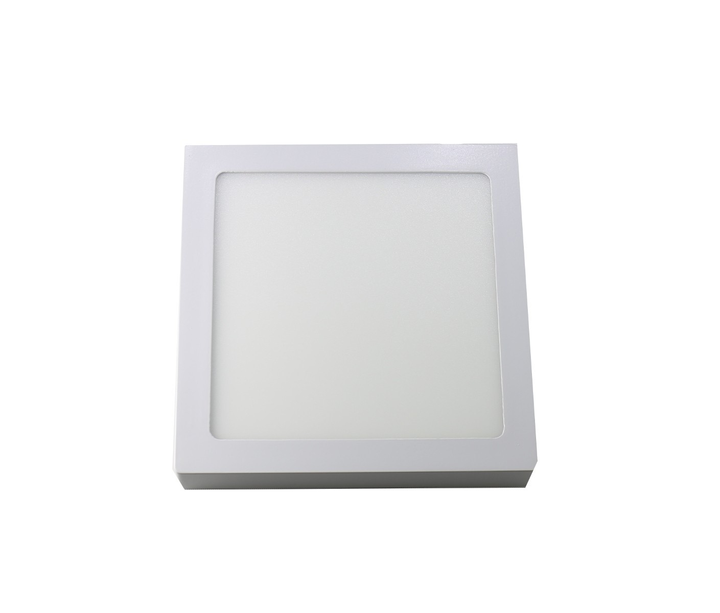 Downlight LED 18w luz tono frío 6000k, cuadrado de superficie. Color blanco