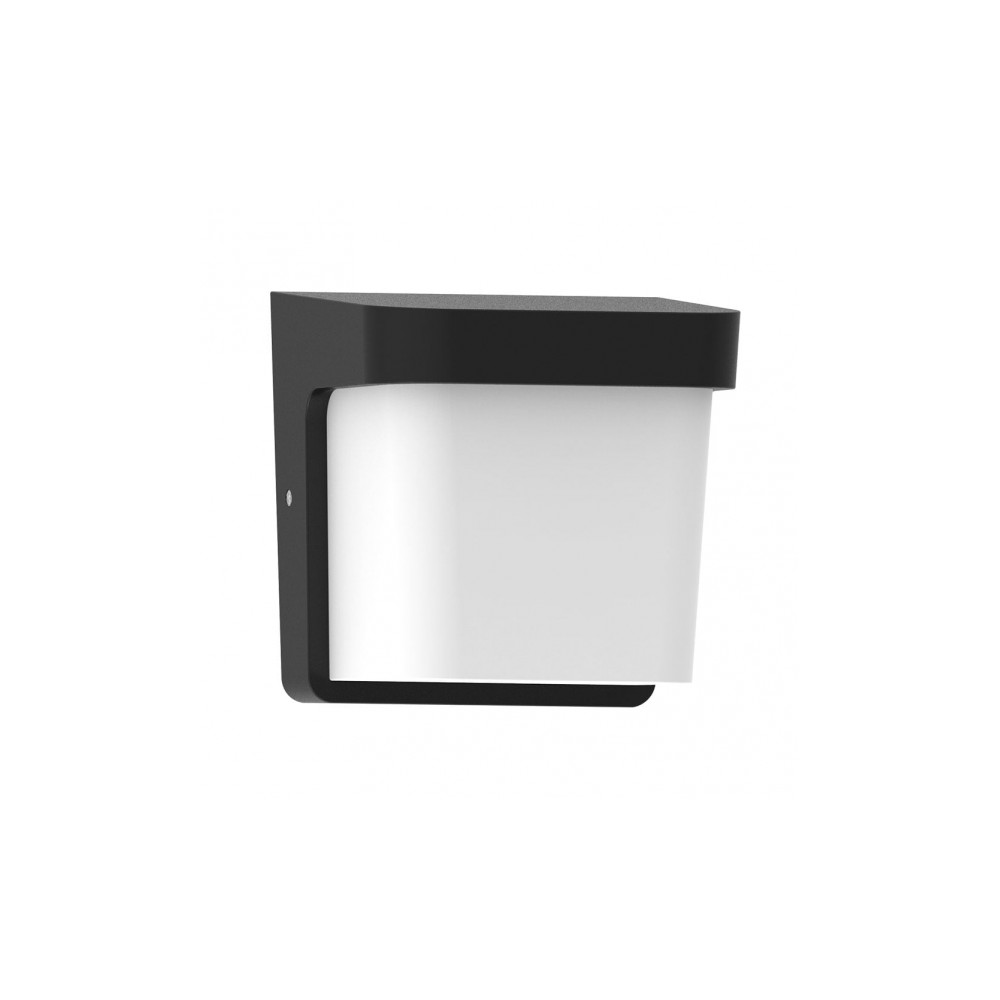 Aplique de pared - fab 127061009 - negro - policarbonato - ip65 - 17x17x14