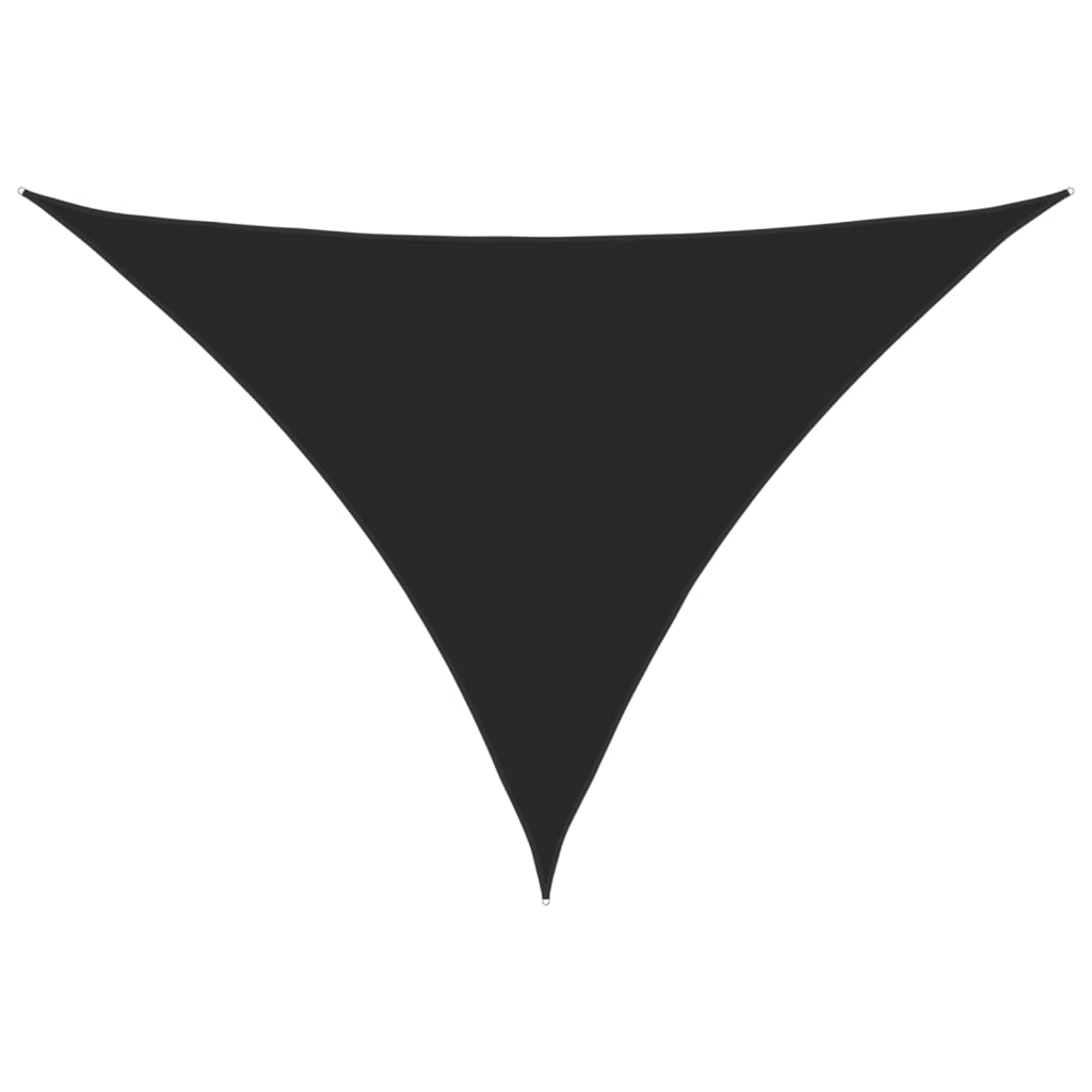 Toldo de vela triangular tela oxford negro 3x4x4 m