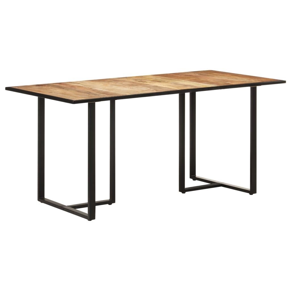 Mesa de comedor madera de mango rugosa 160 cm oif363751