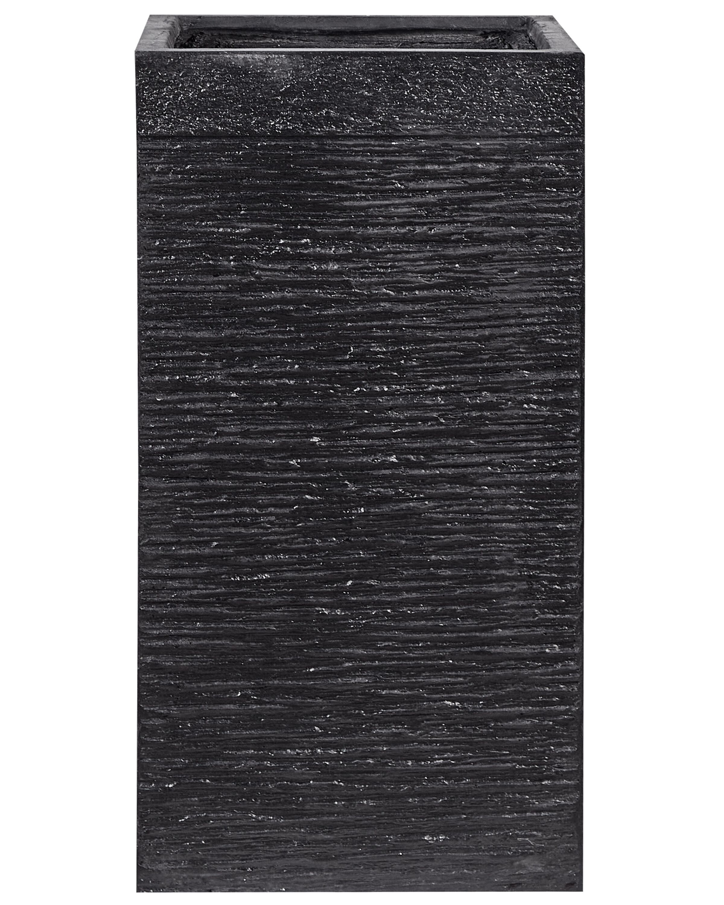 Maceta dion 40 cm negro