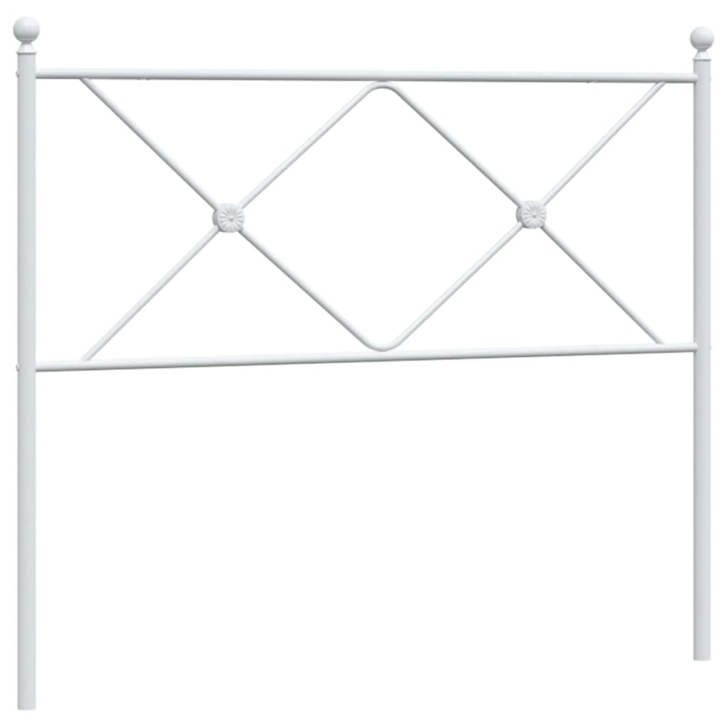 vidaXL cabecero de metal blanco 100 cm