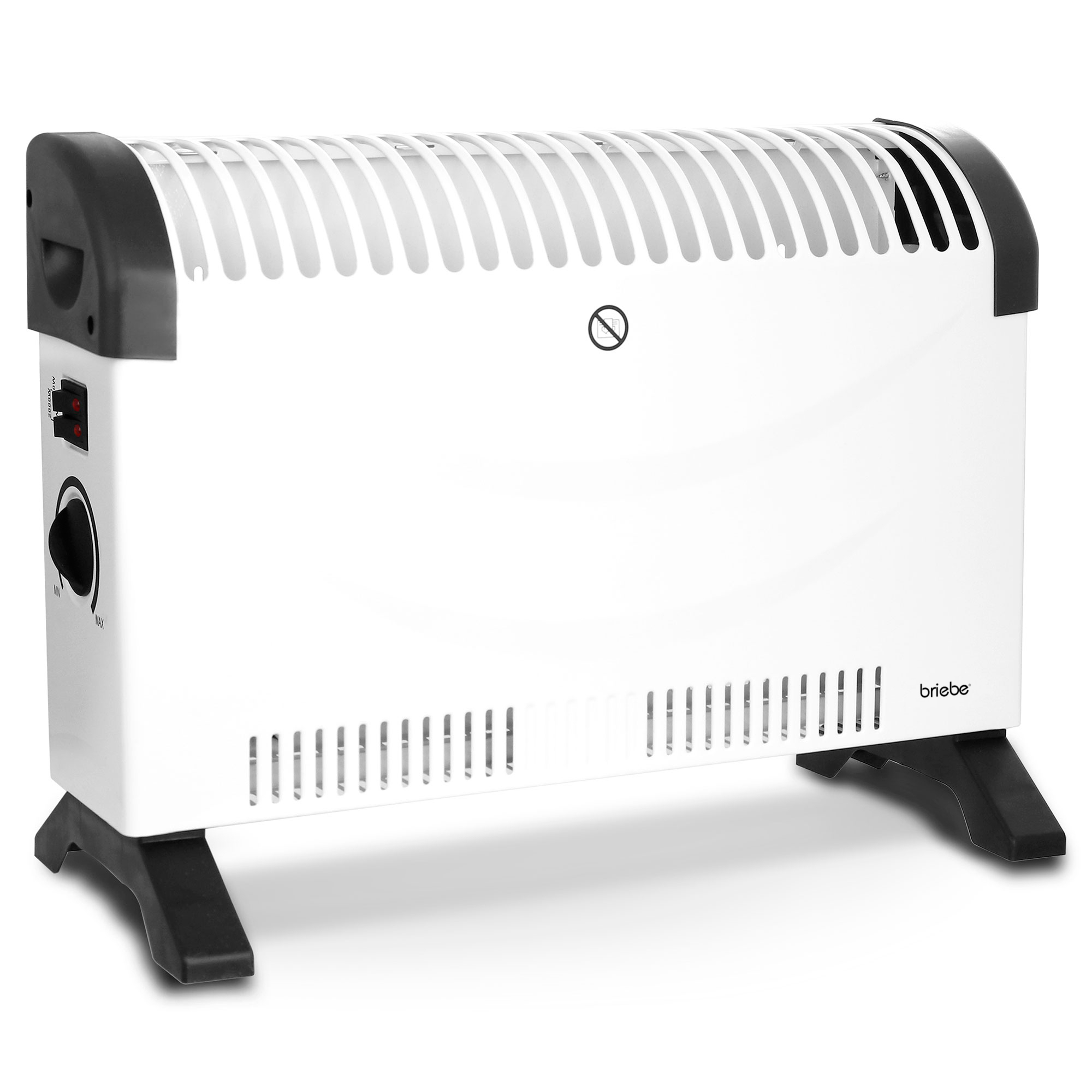 Convector eléctrico aire caliente 3 niveles p briebe 128215 blanco 2000w