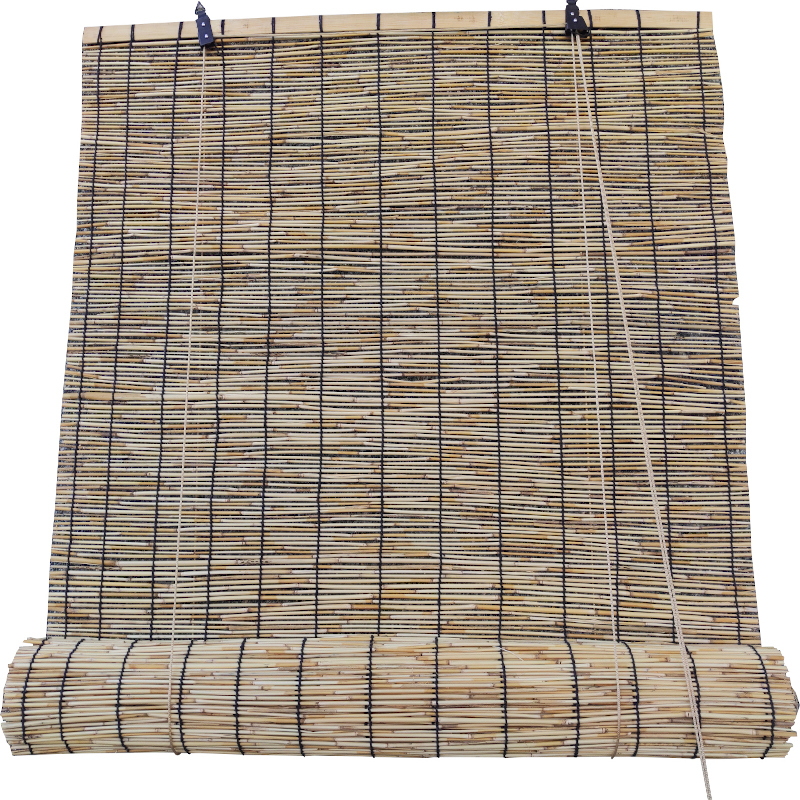 Estor enrollable| 90x200cm| beige| 100% bambu natural| persiana madera