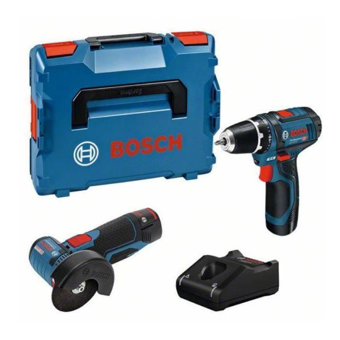 Pack de 2 herramientas Bosch taladro-destornillador gsr 12v-15 + amoladora