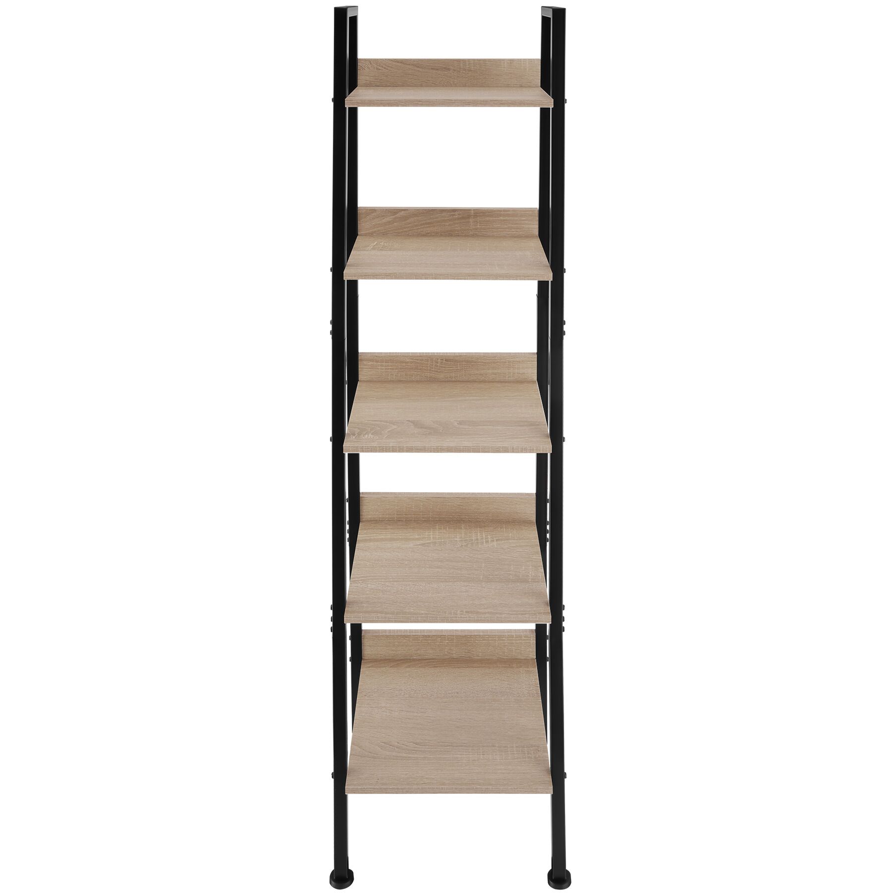 Estantería estilo industrial 5 baldas 35,5x31,5x170,5cm madera clara