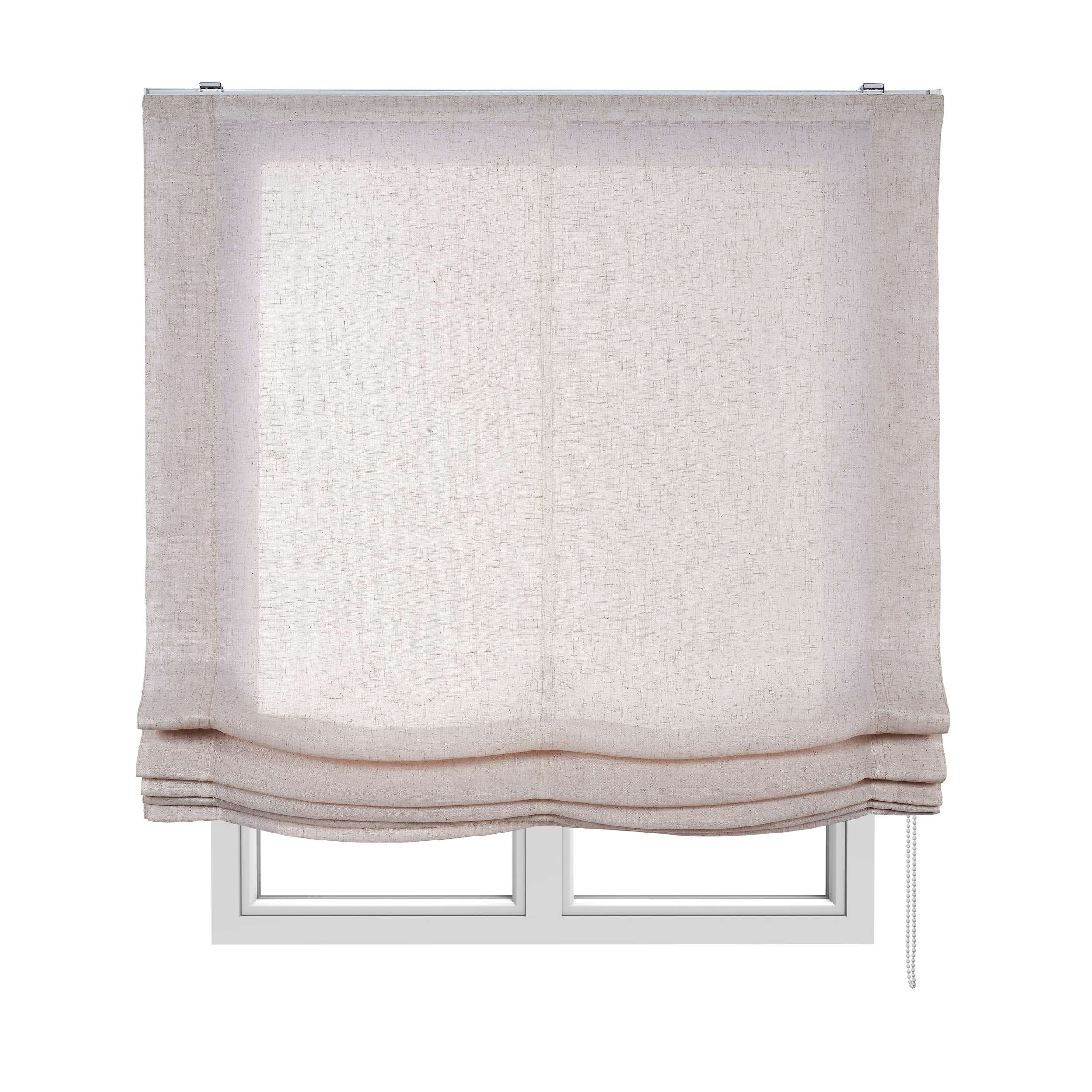 Estor plegable sin varillas, estor paqueto traslúcido beige, 150 x 175cm