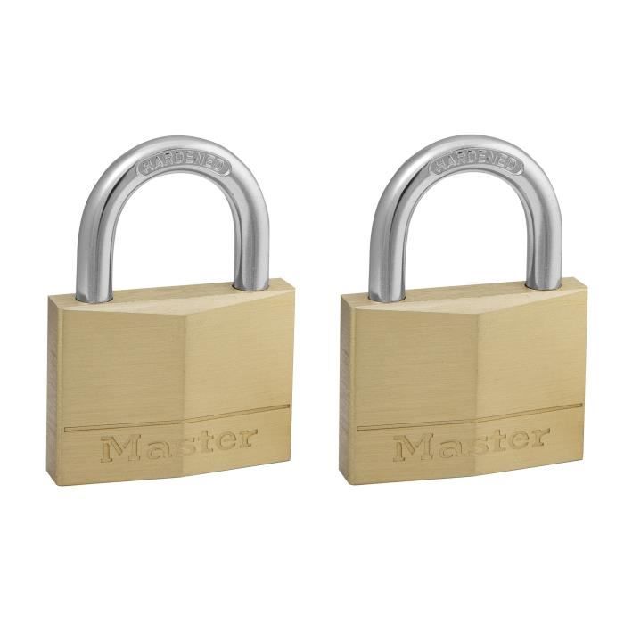 Candado de 5 pines de latón macizo de 50 mm de master lock - 2 llaves igual