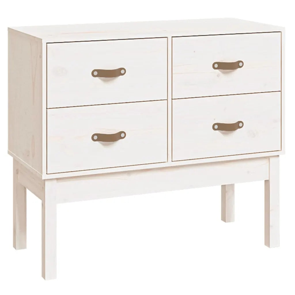 Consola moderna blanca de 90 x 40 x 78