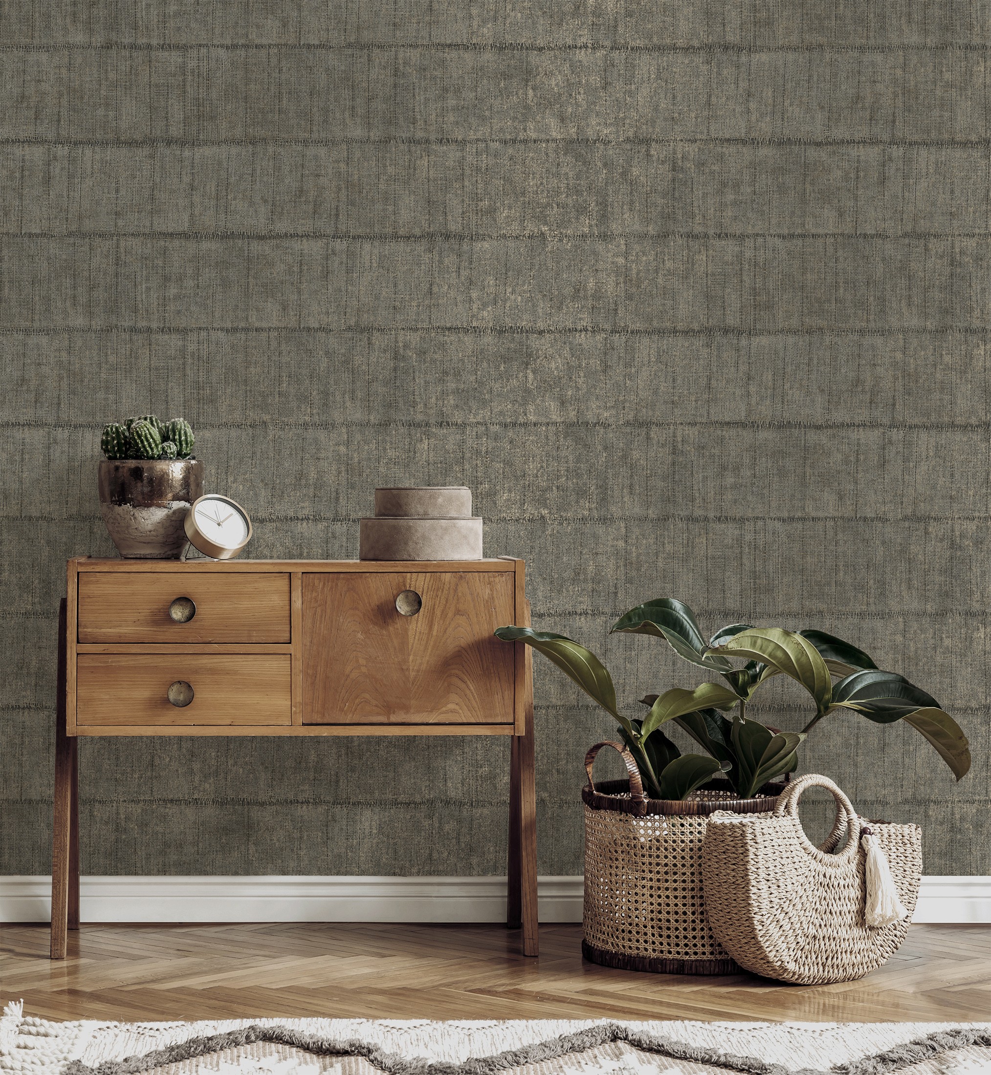 Papel pintado gaulan tela de lino natural con 5.23m²