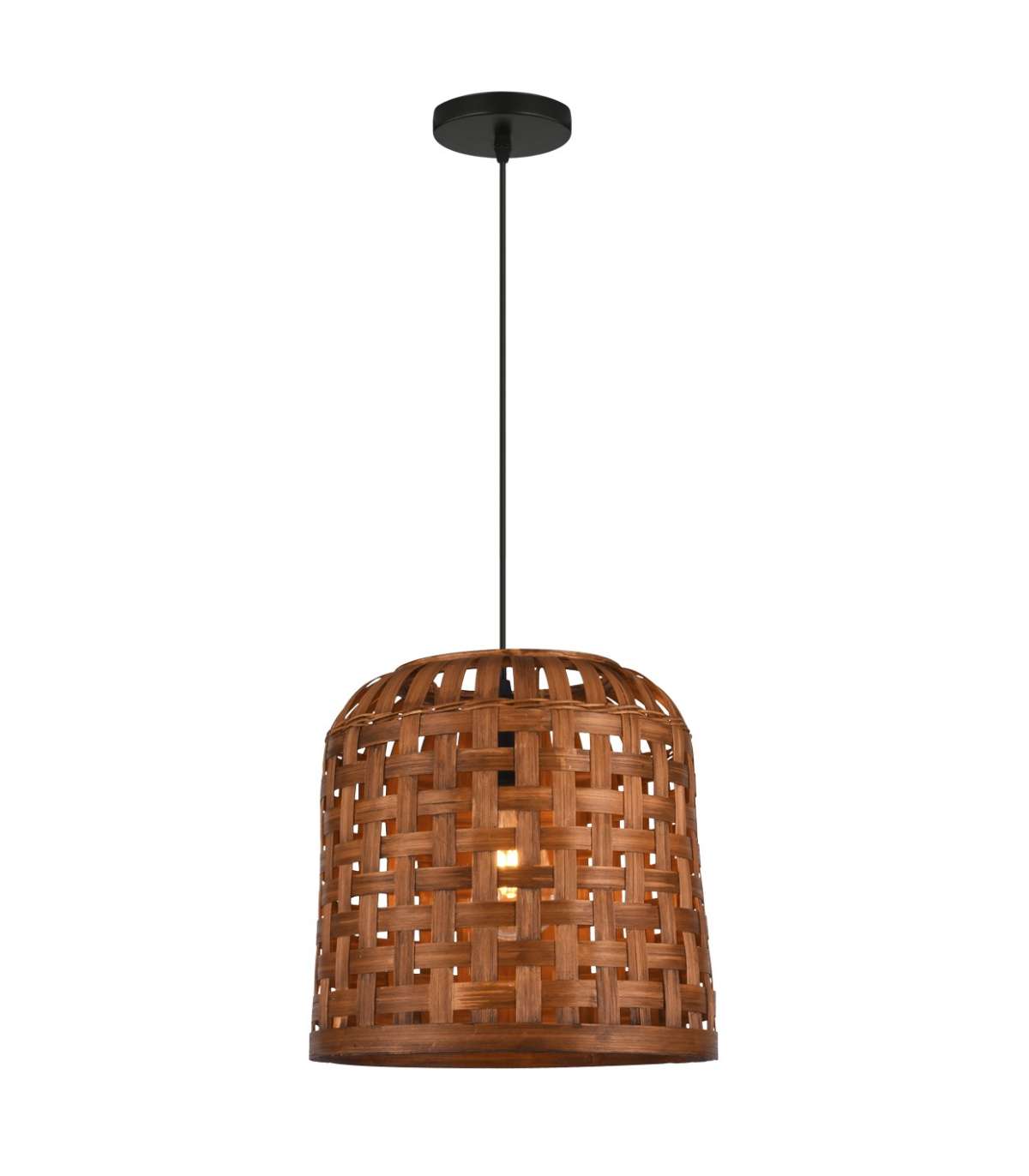 Colgante de madera theodor iluminación cálida y natural