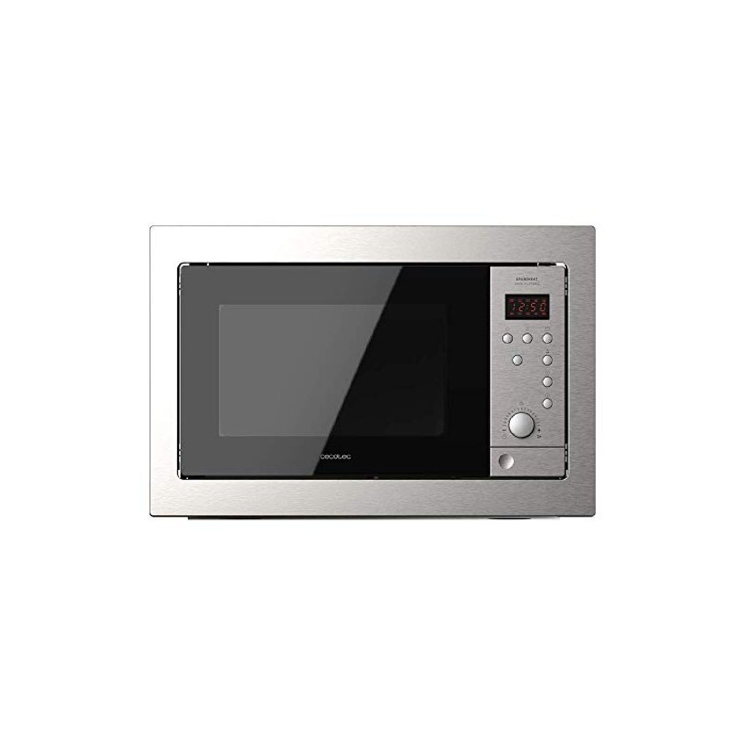 Cecotec microondas encastrable digital grandheat 2500 built-in steelblack