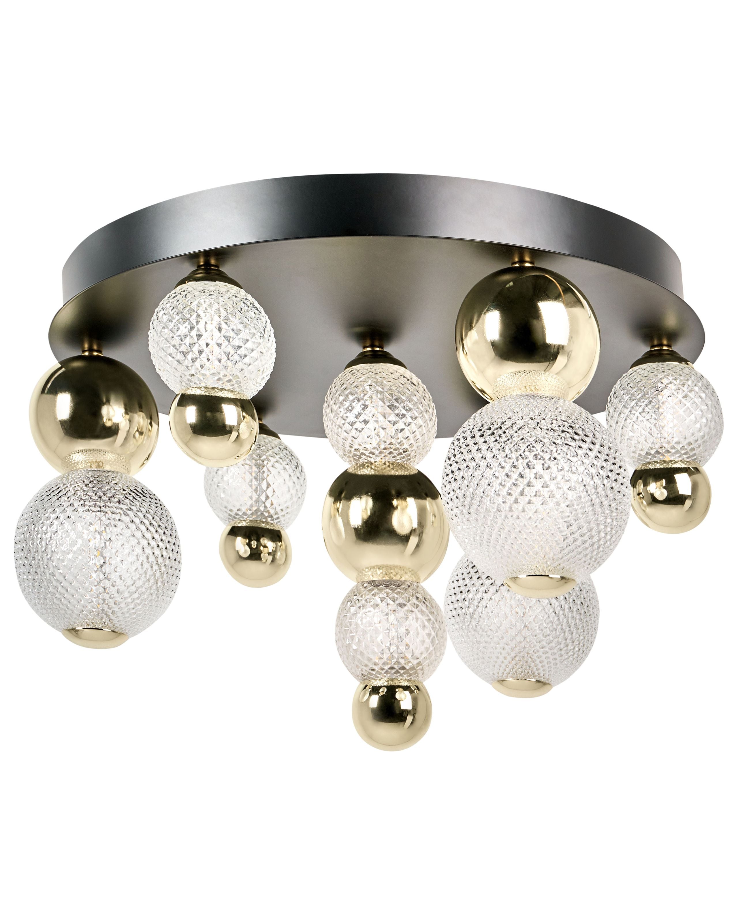 Lámpara LED de techo sora vidrio dorado
