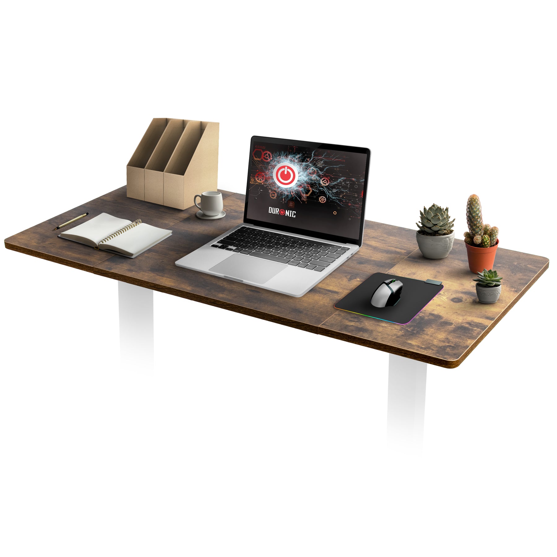 Duronic tt140 ao tablero de escritorio sin patas | 140x60x1,9 cm | madera