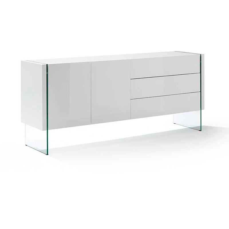 Momma Home aparador salón comedor diseño blanco modelo sicilia 180x49x77
