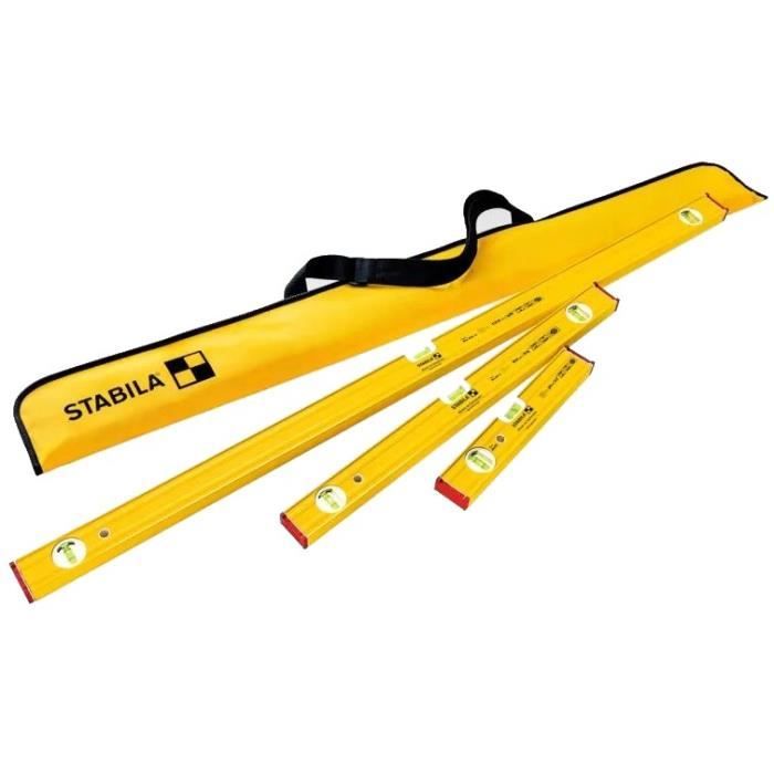 Juego de nivel de burbuja pro 80 as stabila 120/60/30 cm + funda - 19714
