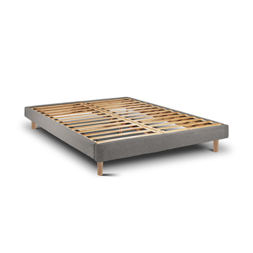 Estructura de cama ascot graphite 190 x 105 cm altura 30 cm indream