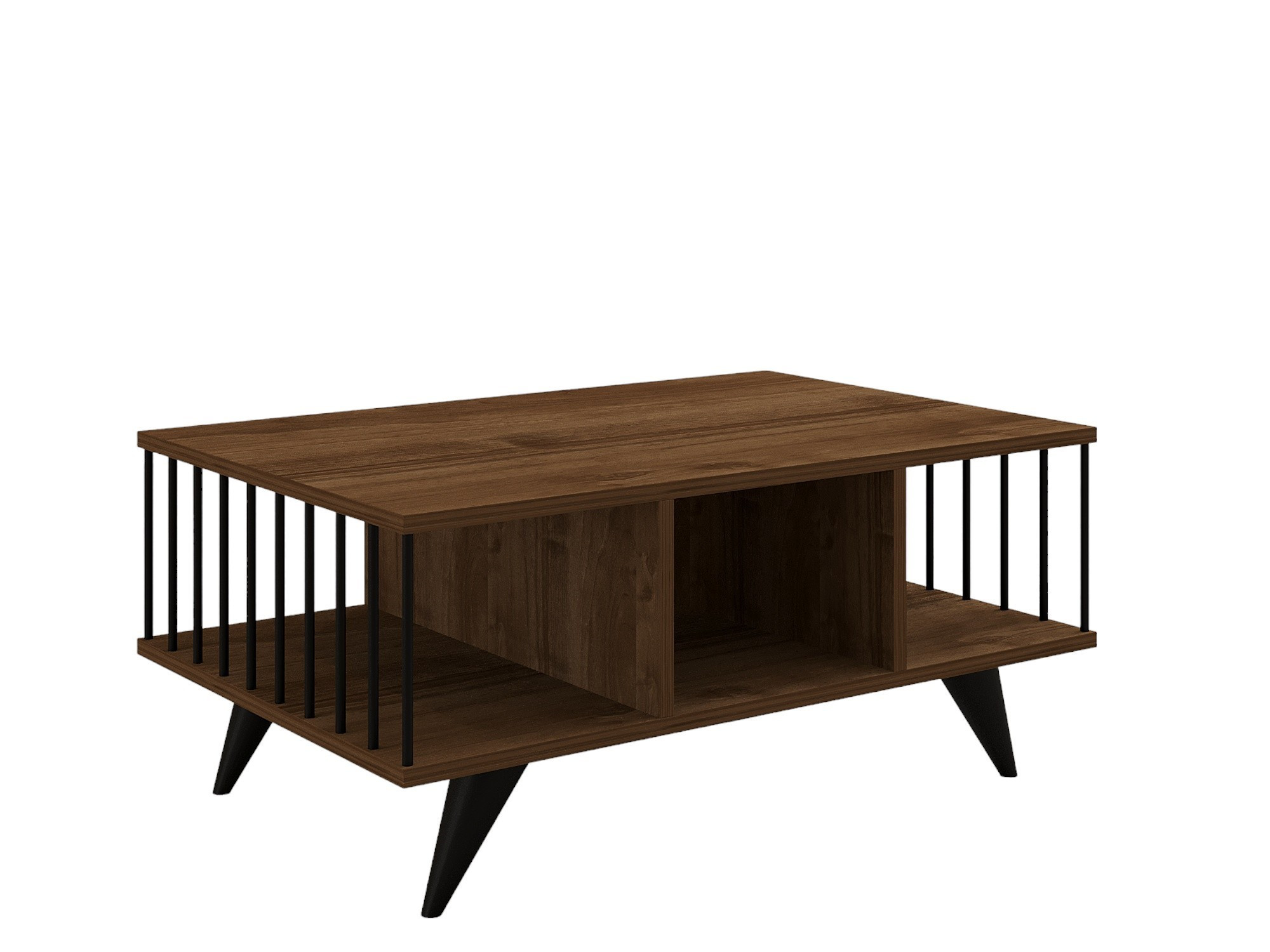 Mesa de centro de madera <<bert>> - 90 x 60 x 40 cm - nogal