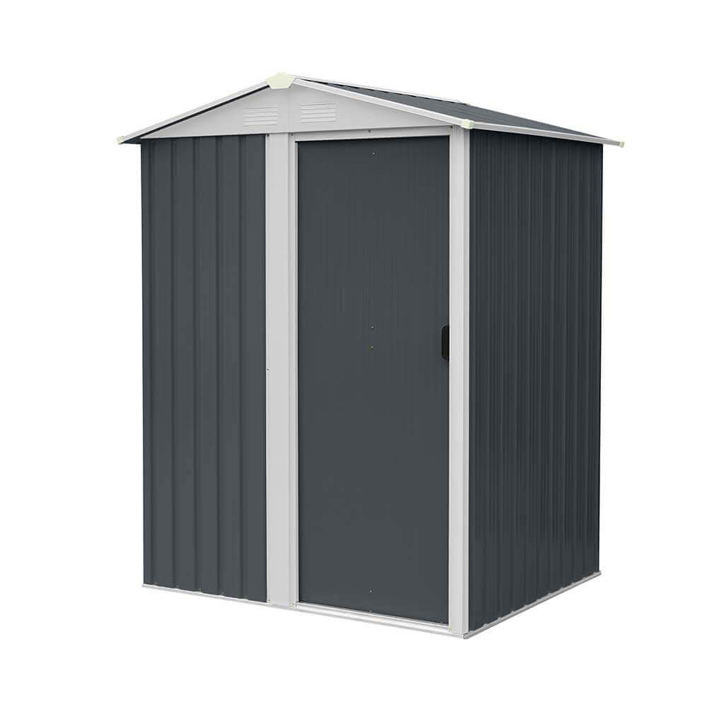 Cobertizo para herramientas de acero galvanizado bohio s - 151 x 189 cm
