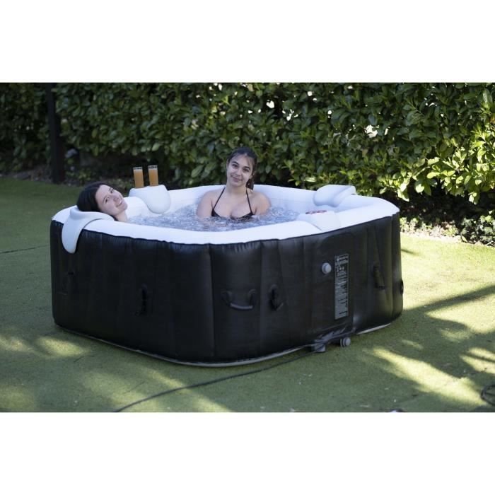 Spa inflable con banda LED sunspa - ac02-LED - 185 x 65 cm - 6 plazas - cua