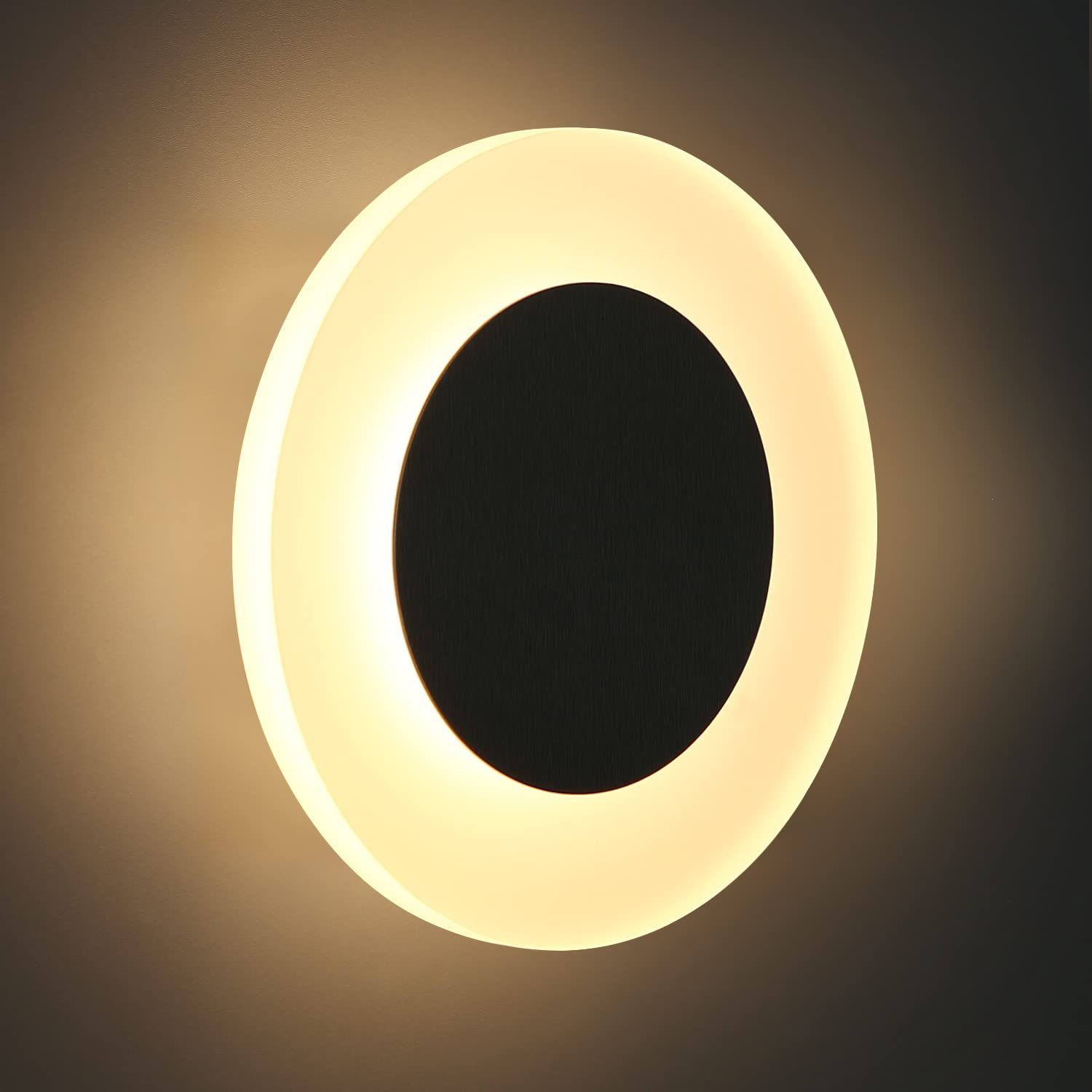 Nettlife aplique pared LED negro 16x4.8