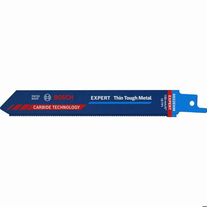 Hoja de sierra de sable de carburo Bosch expert s922ehm 150 mm para acero i